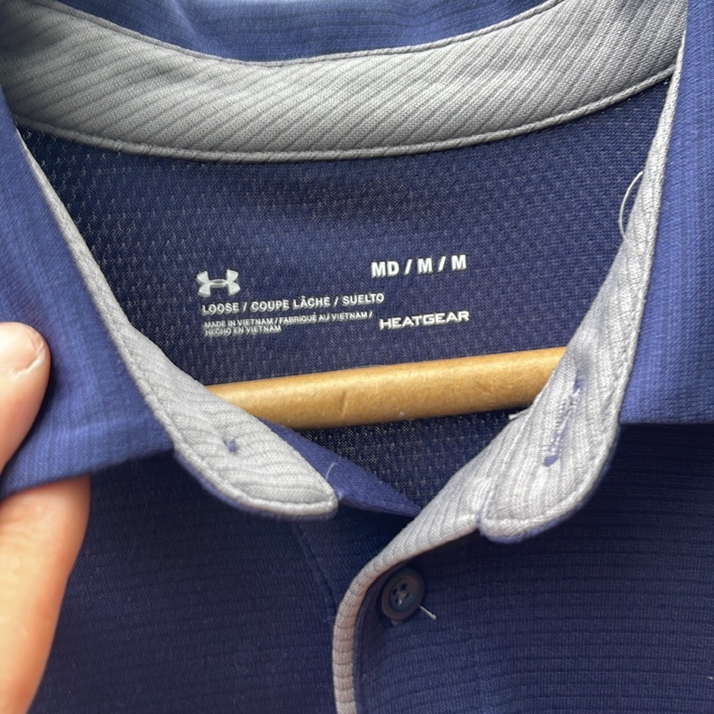 Under Armour Blue Medium Polo - Picture 4 of 4